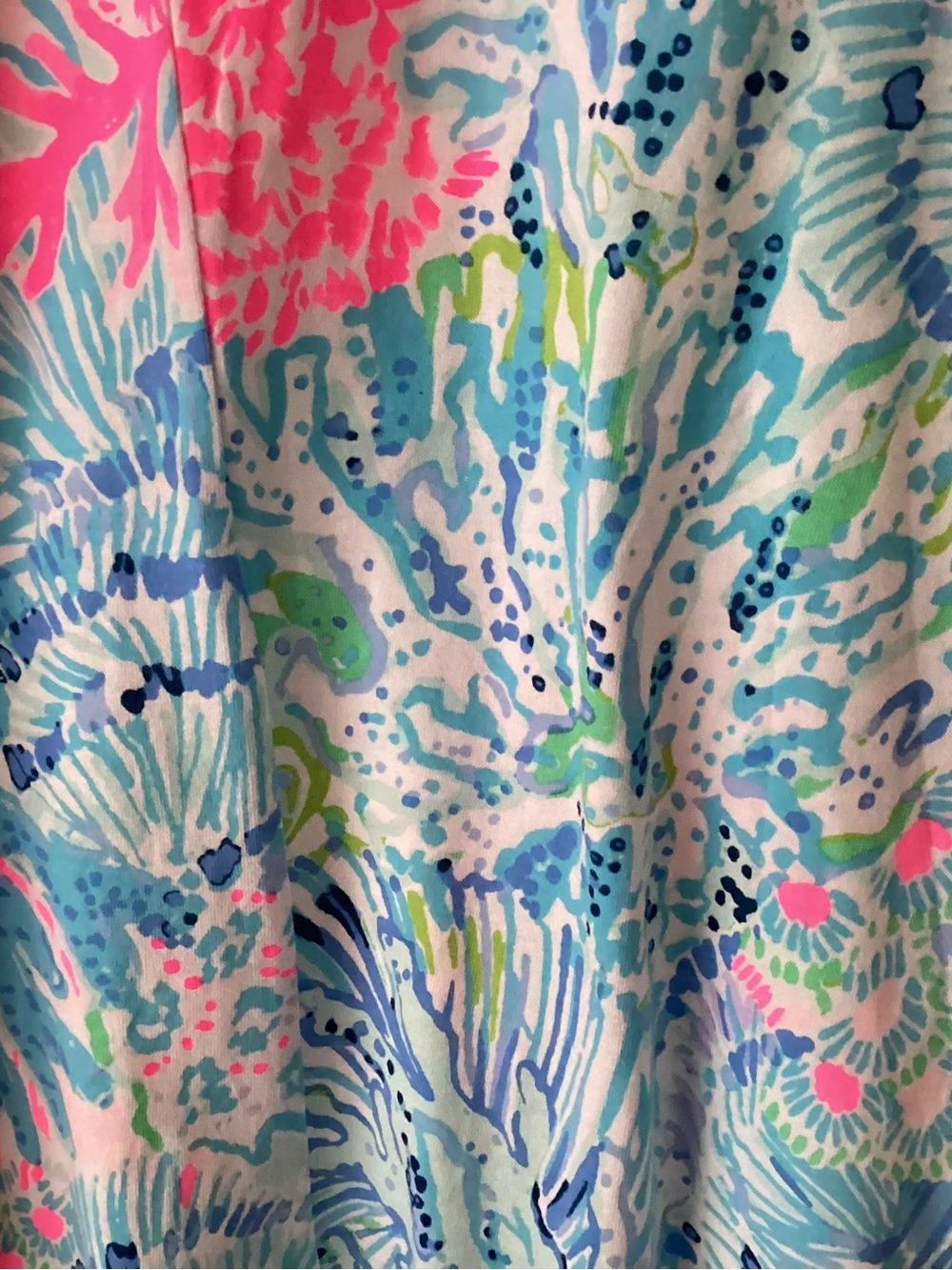 Lilly Pulitzer Pink, Aqua & Navy Tropical Print Dress - Picture 3 of 4